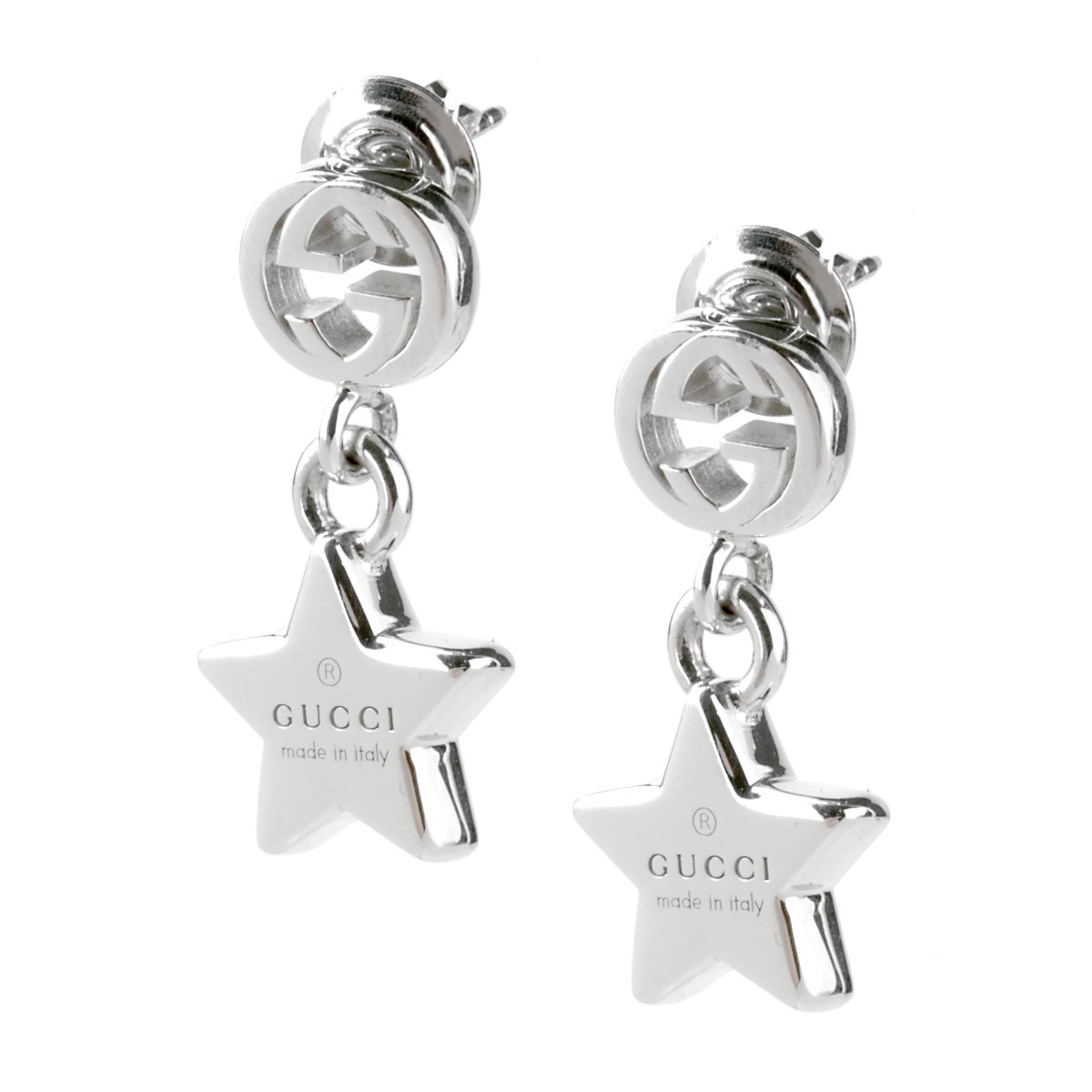 Guthtcci Star Double G Drop Earrings