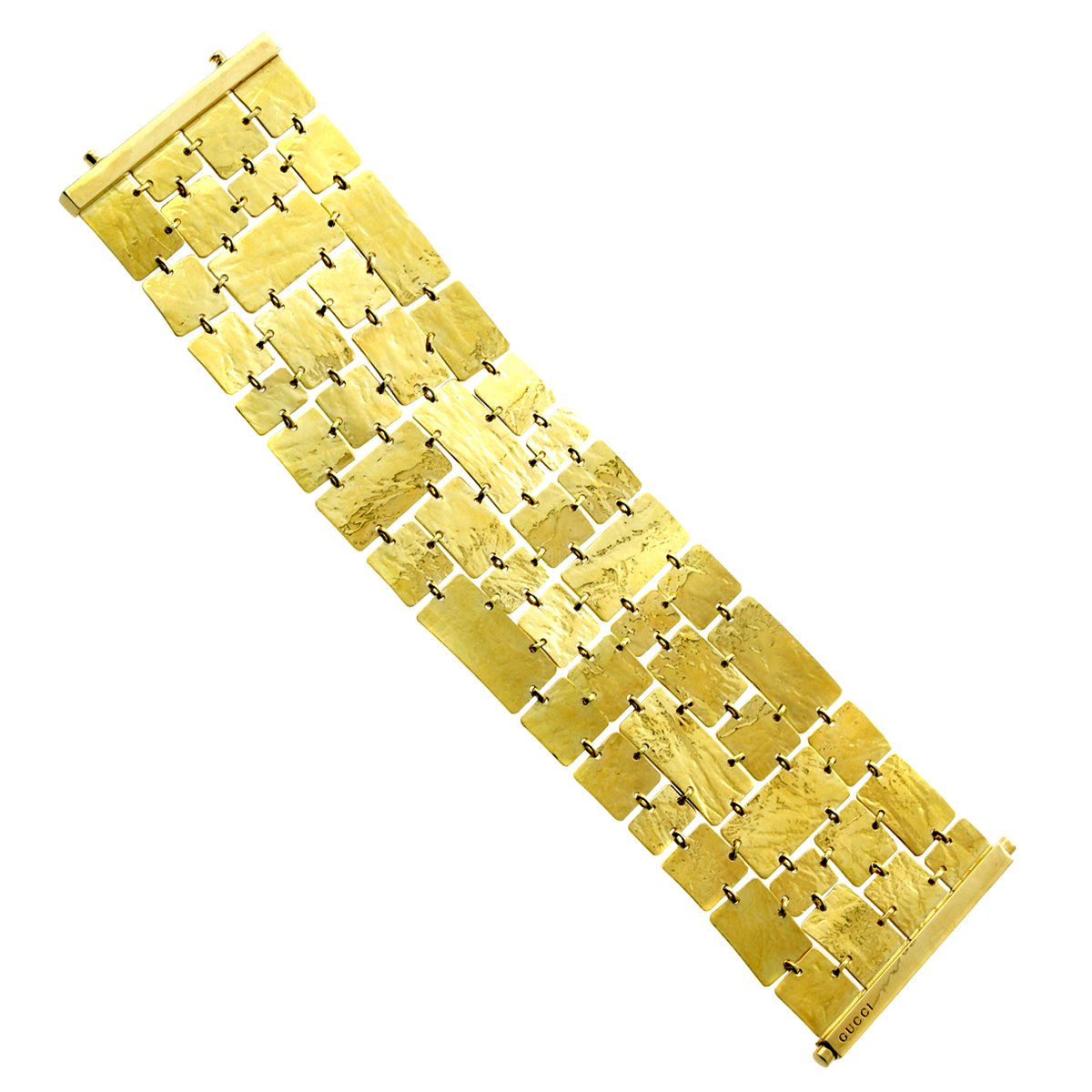 Guthtcci Textured Gold Bracelet