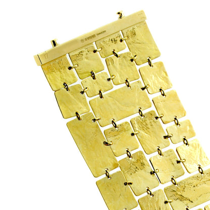 Guthtcci Textured Gold Bracelet