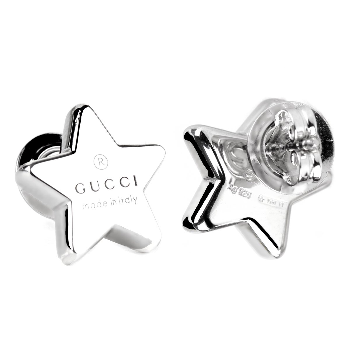 Guthtcci Trademark Star Silver Earrings