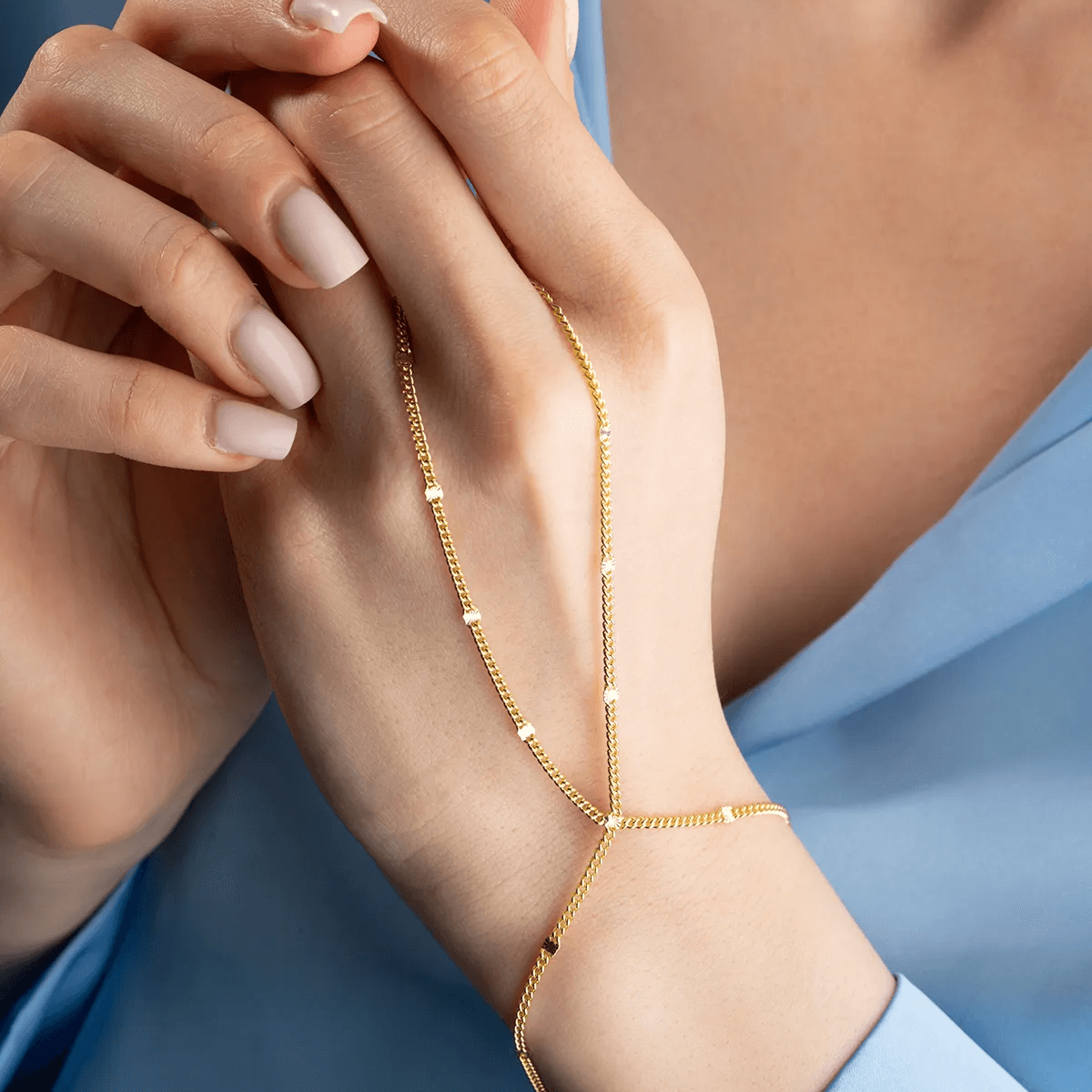 925K Silver Elegant Slave Bracelet with Cuban Chain