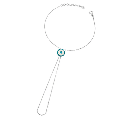 Evil Eye Finger Ring Slave Bracelet Boho Handchain