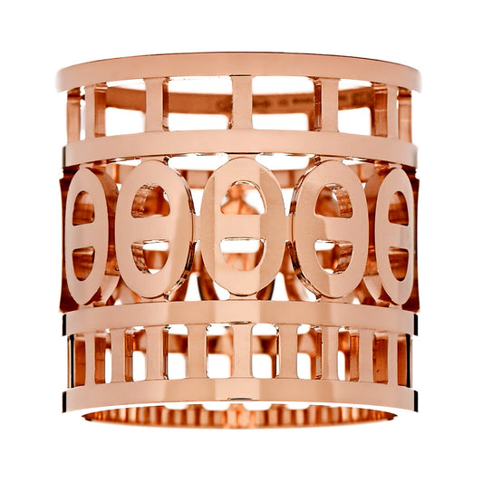 Herthtmes Chaine d' Ancre Divine 18k Rose Gold Band Ring Sz 5 1/2