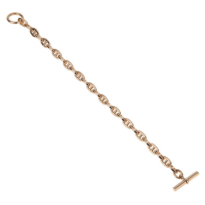 Herthtmes Chaine d'Ancre 18k Rose Gold Chain Link Bracelet