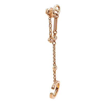 Herthtmes Chaine D'Ancre Rose Gold Diamond Chaos Right Single Earring Cuff