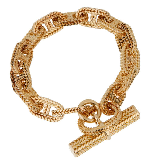 Herthtmes Chaine D'Ancre Yellow Gold Bracelet