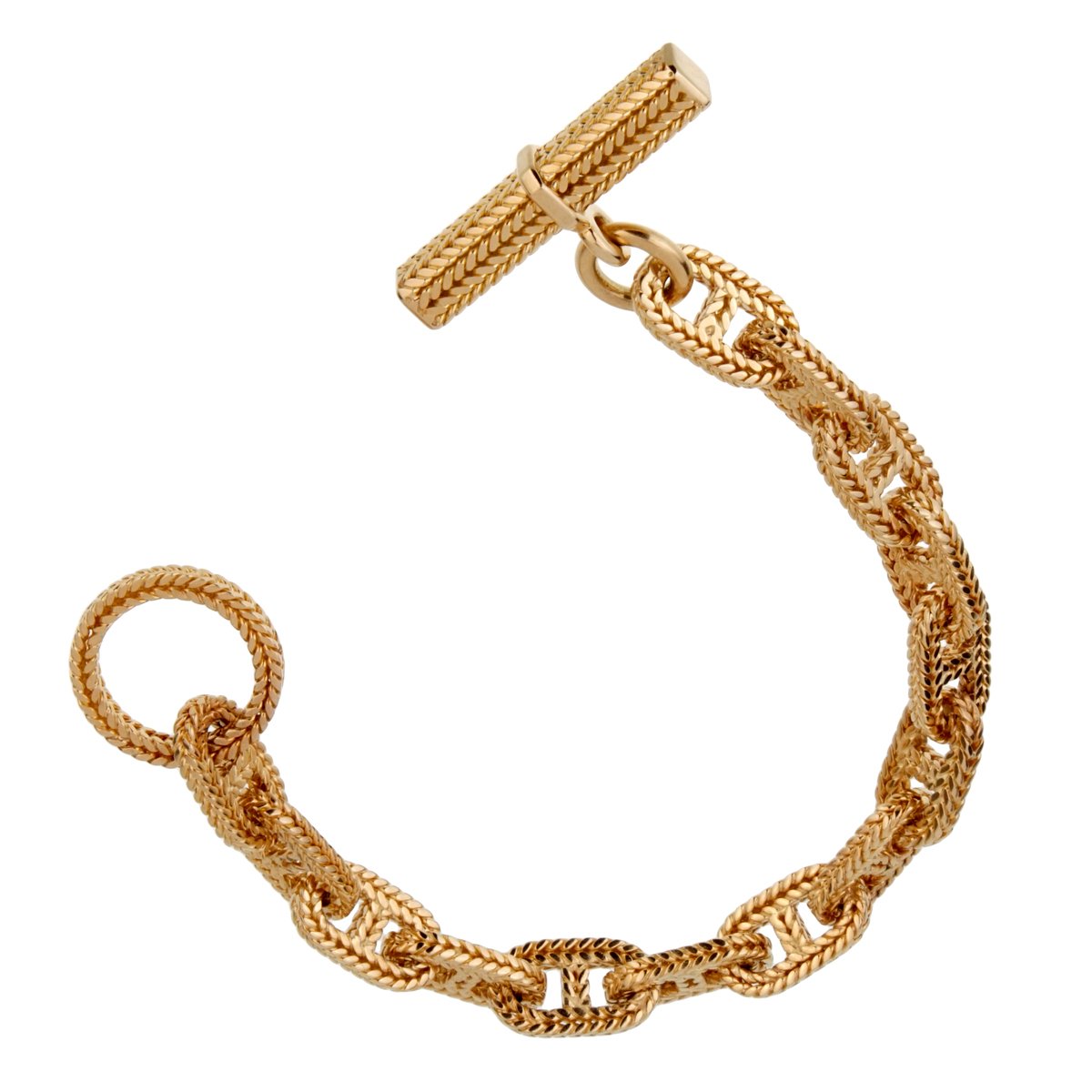 Herthtmes Chaine D'Ancre Yellow Gold Bracelet
