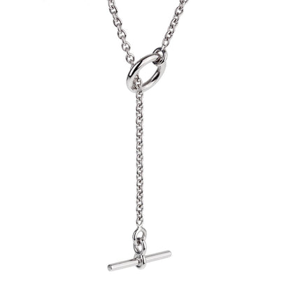 Herthtmes Diamond H White Gold Pendant Necklace