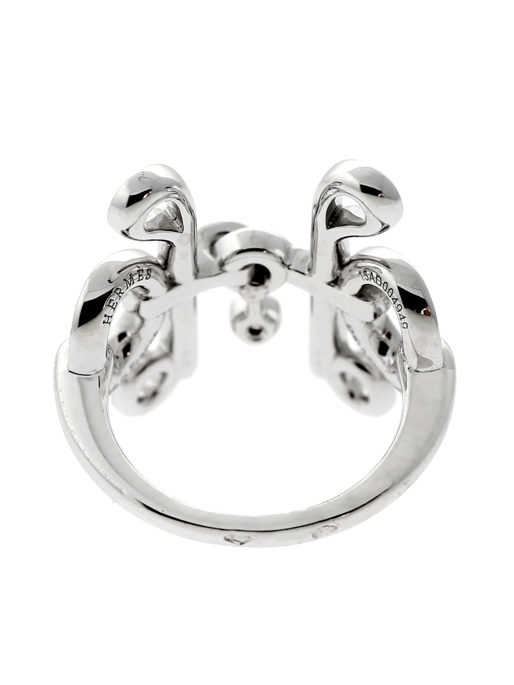 Herthtmes Diamond H White Gold Ring