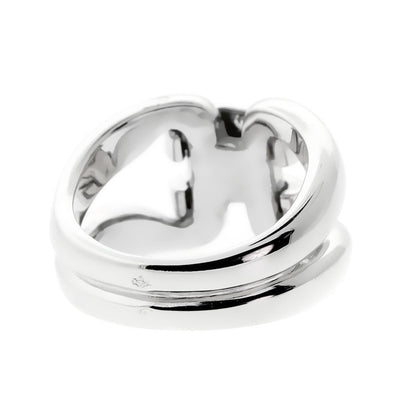 Herthtmes Diamond H White Gold Ring