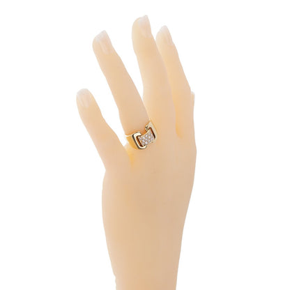 Herthtmes Diamond Yellow Gold Cocktail Ring