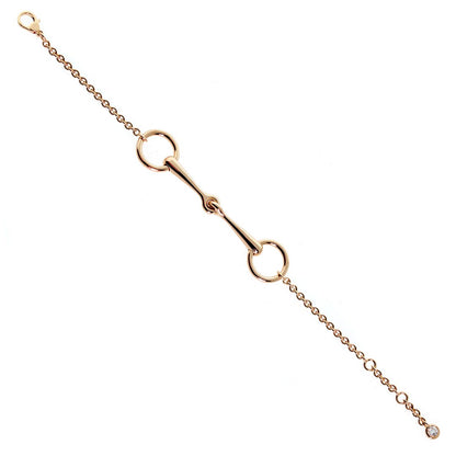 Herthtmes Filet d'Or Rose Gold Diamond Bracelet