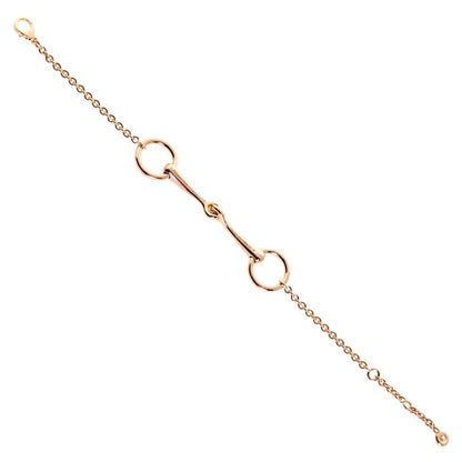 Herthtmes Filet d'Or Rose Gold Diamond Bracelet