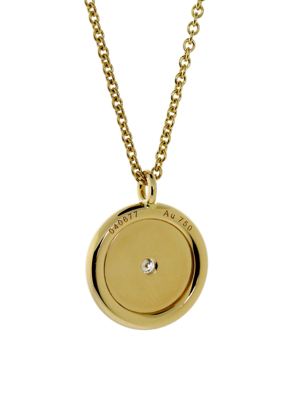 Herthtmes Gold Diamond Clous De Selle Necklace