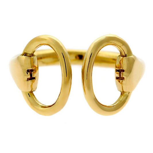 Herthtmes Gold Stirrup Ring