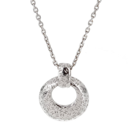 Herthtmes Graffiti White Gold Pendant Necklace