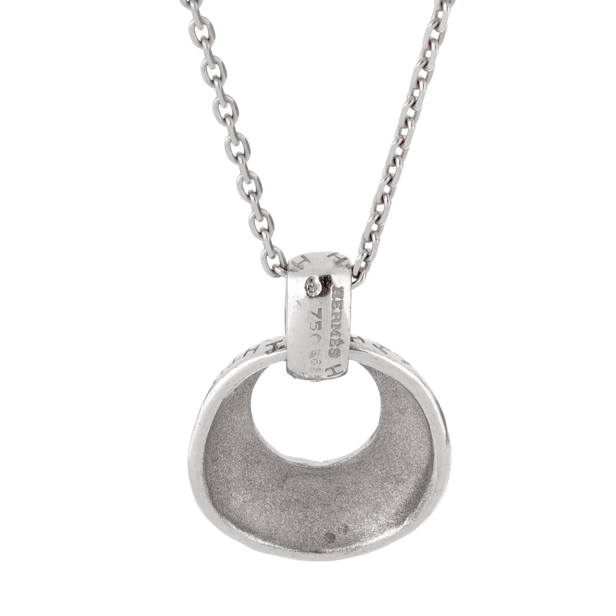 Herthtmes Graffiti White Gold Pendant Necklace