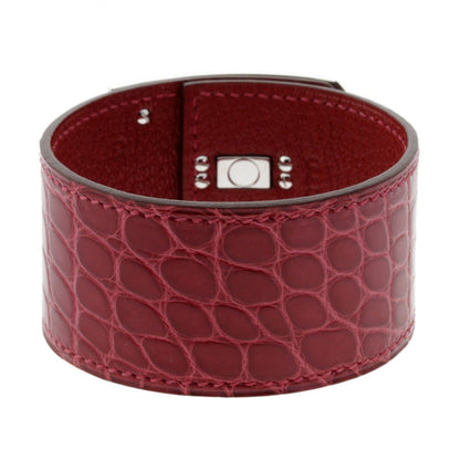 Herthtmes Kelly Diamond Alligator Leather Bracelet