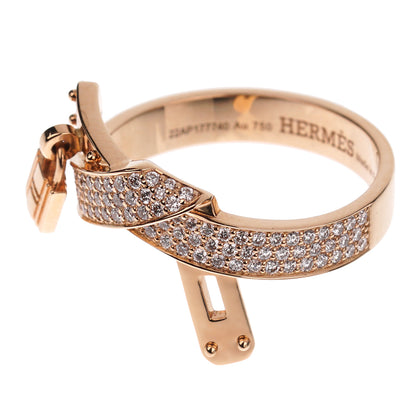 Herthtmes Kelly Gavroche Diamond Rose Gold Cocktail Ring