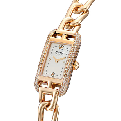 Herthtmes Nantucket Small 18k Rose Gold 29mm Diamond Watch