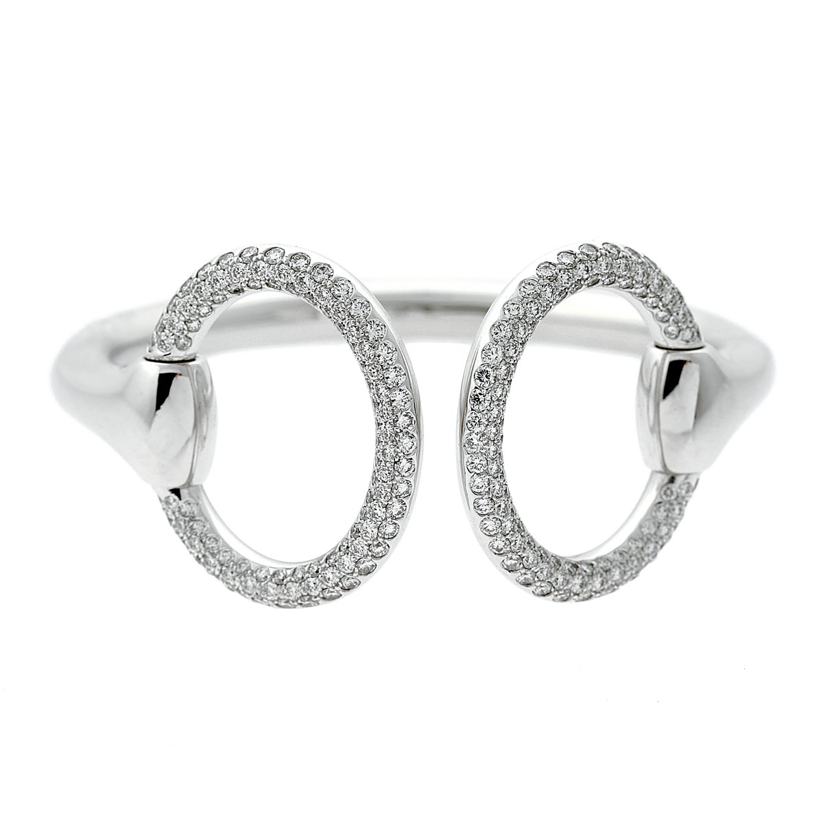 Herthtmes Nausicaa Diamond Cuff Bangle Bracelet