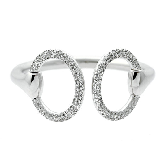 Herthtmes Nausicaa Diamond Cuff Bangle Bracelet