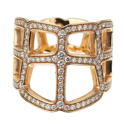 Herthtmes Niloticus Ombre Diamond 18k Rose Gold Cocktail Ring