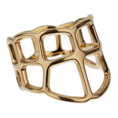 Herthtmes Niloticus Ombre Rose Gold Cocktail Ring Sz 5 1/2