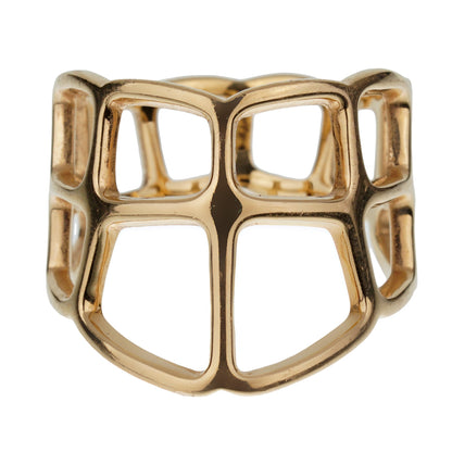 Herthtmes Niloticus Ombre Rose Gold Cocktail Ring Sz 5 1/2