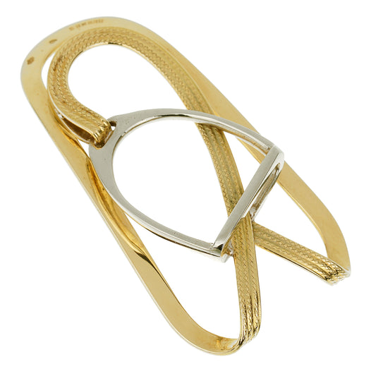 Herthtmes Paris Vintage 1960's Vintage Yellow Gold Money Clip