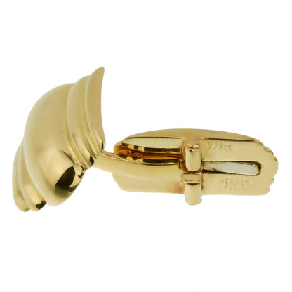 Herthtmes Paris Vintage 18k Yellow Gold Cufflinks