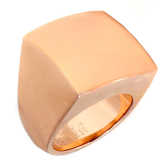 Herthtmes Rose Gold Square Ring
