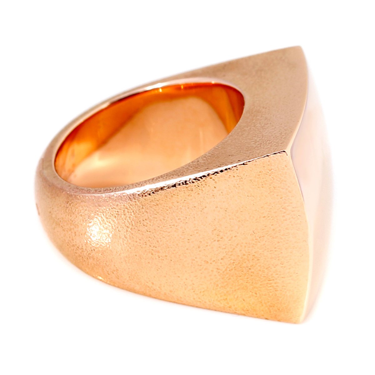 Herthtmes Rose Gold Square Ring
