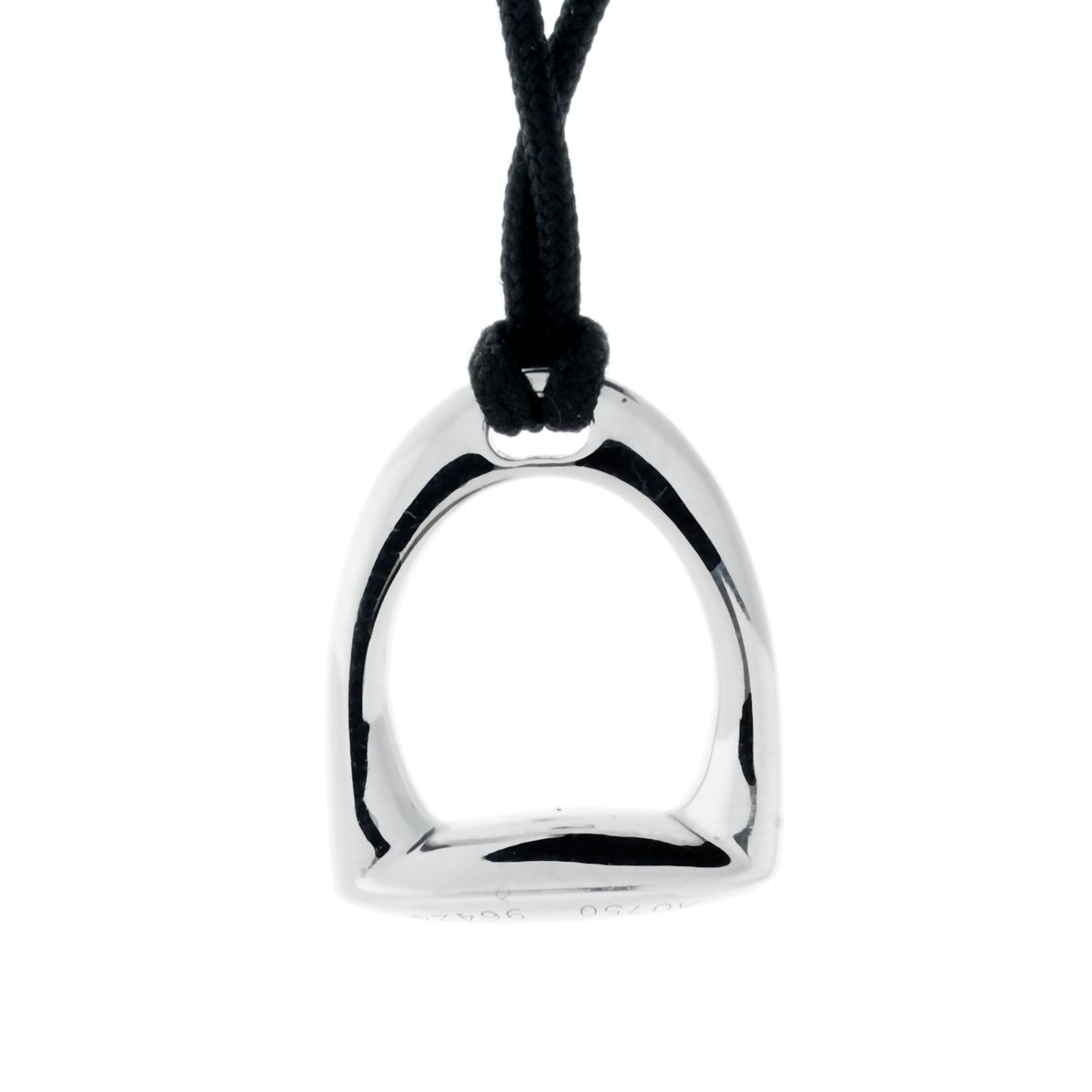 Herthtmes Stirrup White Gold Necklace