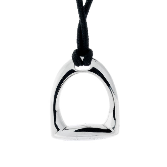 Herthtmes Stirrup White Gold Necklace