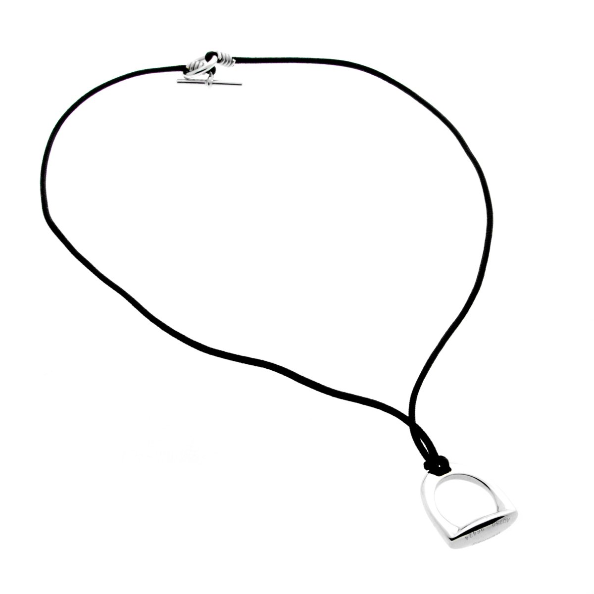 Herthtmes Stirrup White Gold Necklace