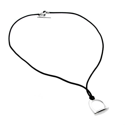 Herthtmes Stirrup White Gold Necklace