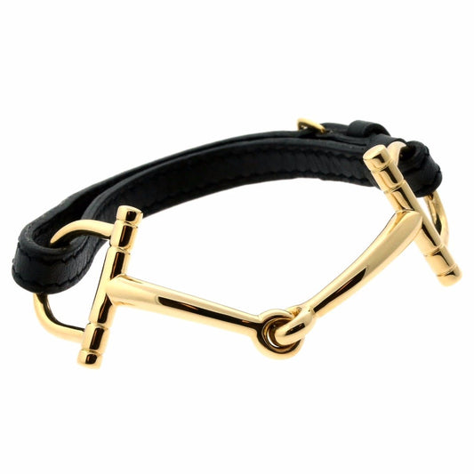Herthtmes Stirrup Yellow Gold Bracelet
