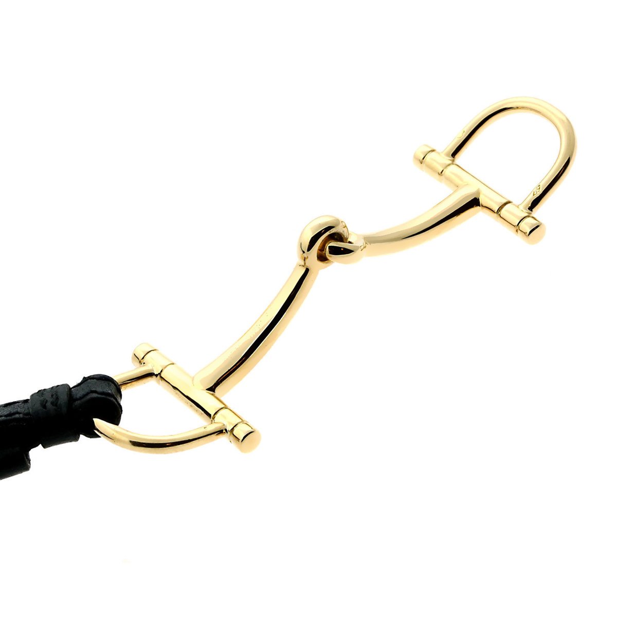 Herthtmes Stirrup Yellow Gold Bracelet