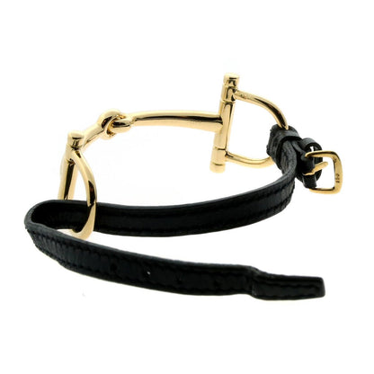 Herthtmes Stirrup Yellow Gold Bracelet
