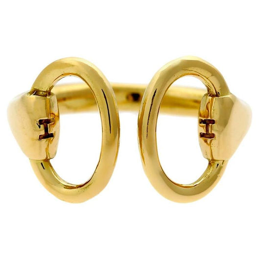 Herthtmes Stirrup Yellow Gold Ring