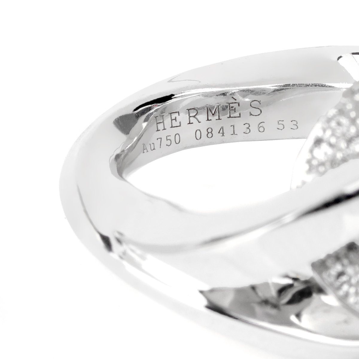 Herthtmes Twisted Pave Diamond Gold Ring