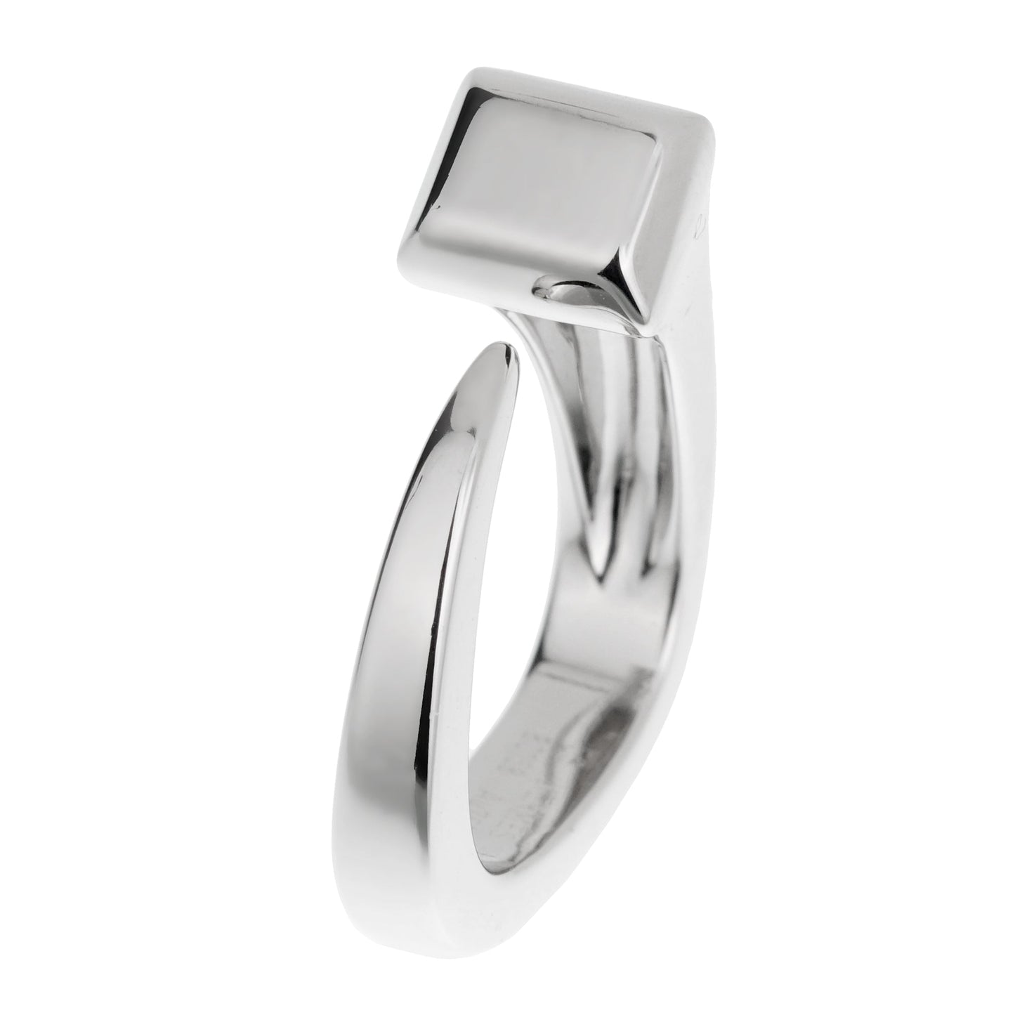 Herthtmes Vintage Clou De Forge 18k White Gold Ring