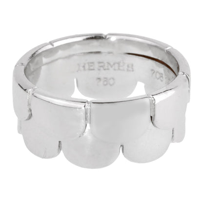 Herthtmes White Gold Arch Band Ring