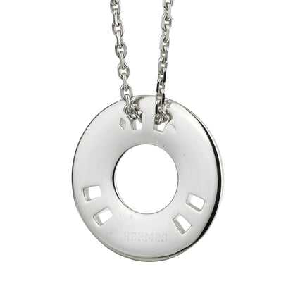 Herthtmes Vintage 18k White Gold Vintage Pendant Necklace