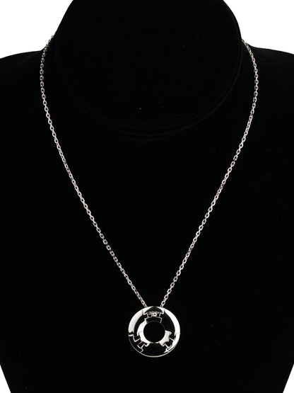 Herthtmes Vintage 18k White Gold Vintage Pendant Necklace