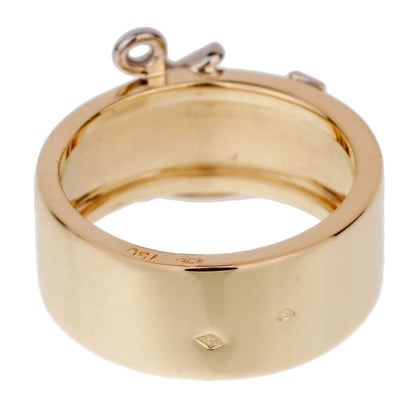 Herthtmes 18k Yellow Gold Anchor Cocktail Band Ring Sz 5