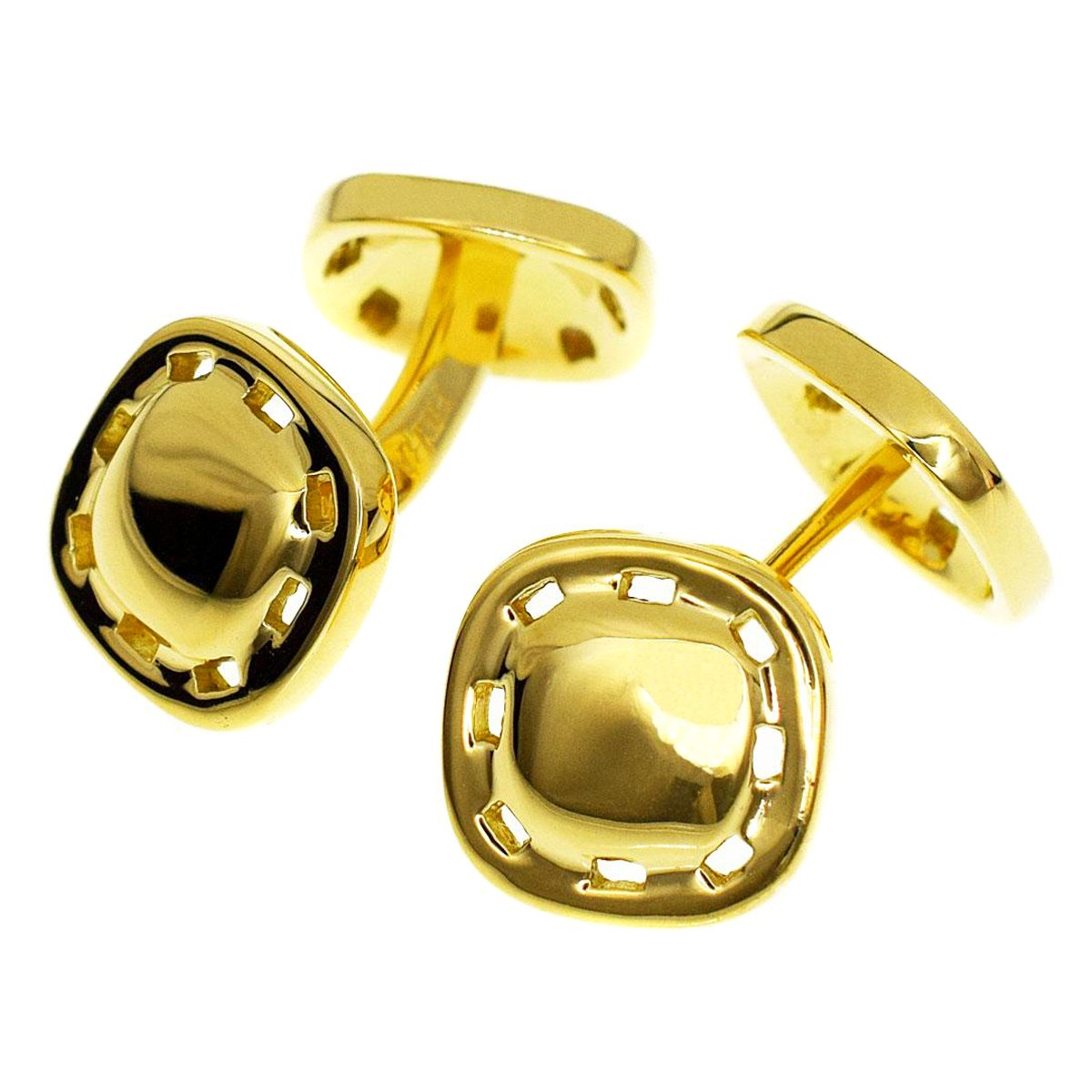 Herthtmes Vintage 18k Yellow Gold Cufflinks