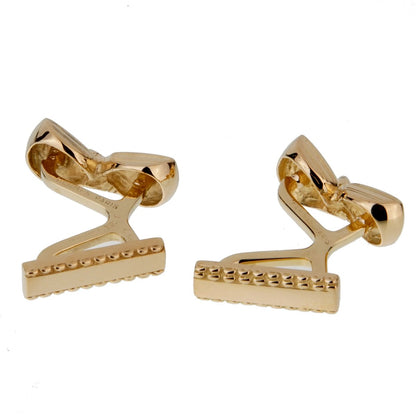 Herthtmes 18k Yellow Gold Golf Club Cufflinks