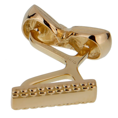 Herthtmes 18k Yellow Gold Golf Club Cufflinks